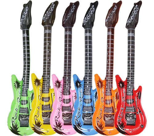 Drdudu Guitarra Inflable Impermeable Varios Colores Para Dec
