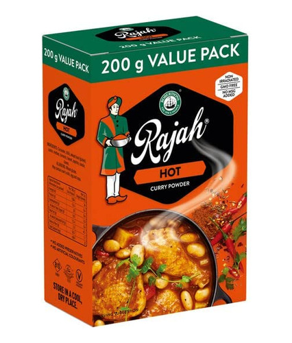 Rajah Curry Powder Hot - Importado De S - g a $2330