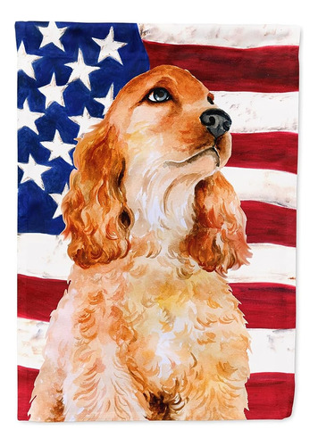 Caroline's Treasures Bb9706chf Cocker Spaniel Patriotic Hous