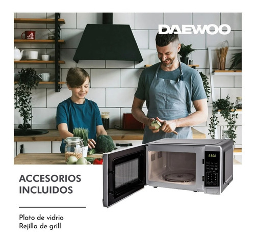Microondas Daewoo 23 Litros Bifunción Digital 800w Blanco
