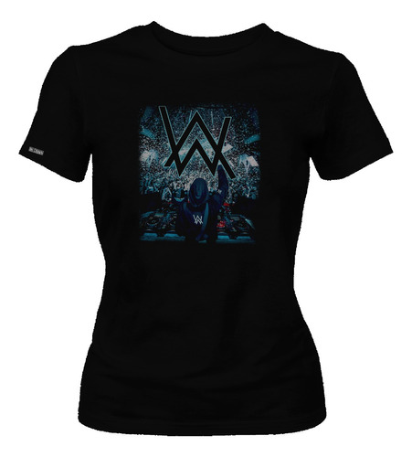 Camiseta Dama Mujer Dj Alan Walker Electro House Dbo2