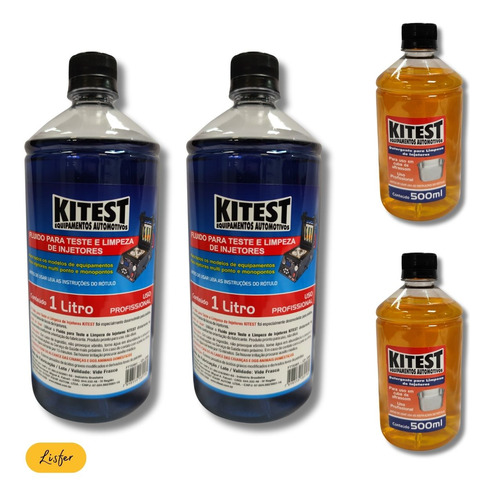Kit 2 Detergentes P/ Limpeza C/ 2 Fluídos Injetores - Kitest