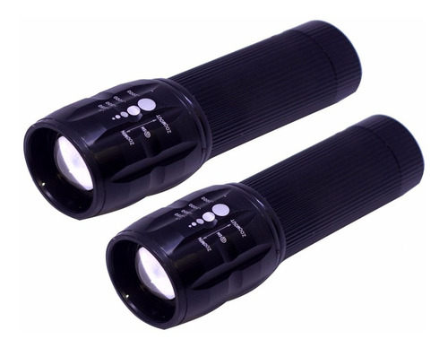 Lanterna Tática Pequena De Led Forte Com Zoom E Pisca
