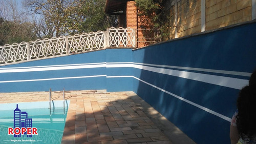 Excelente Chácara De 2.040 Metros Com Piscina À Venda Na Estancia Brasil Em Atibaia!! - Ch00846 - 34651767
