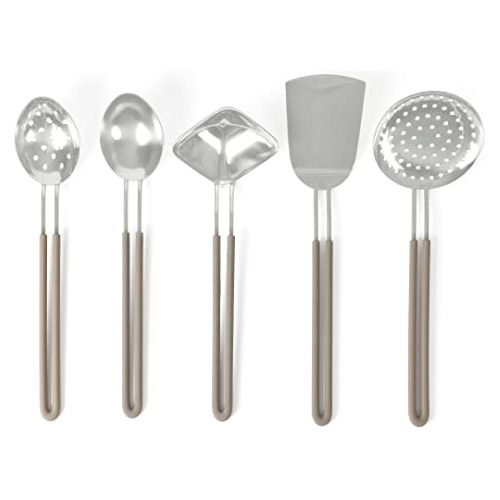 Set De 5 Herramientas Y Gadgets De Cocina De Acero Inox...