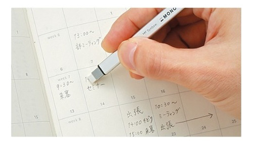 Goma de goma tipo metal Tombow Mono Zero, azul EH-kums41, 2,5 x 5 mm