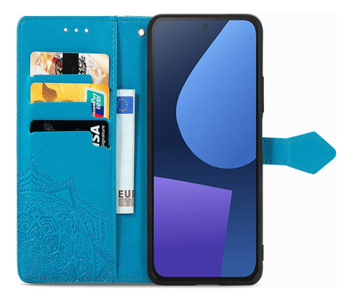 Funda Para Oppo Reno 5f/a94 5g/f19 Pro+, Funda Tipo Cartera Con Tapa, Estampado De Poliuretano, Ranura Para Tarjetas Ant