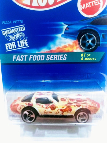 Carrito Hot Wheels Corvette Pizza Vette Ed 1995 Escala 1:64