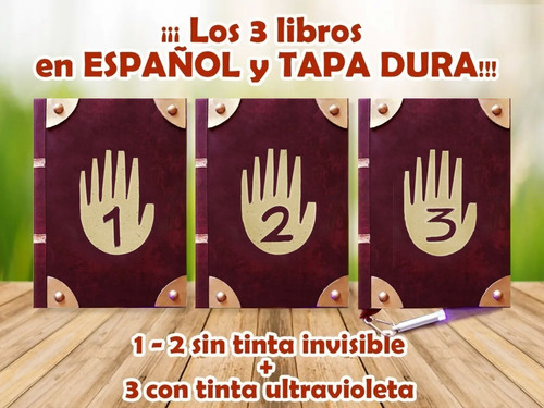 Libro 3 Gravity Falls Tinta Ultravioleta Tapa Dura + 1 Y 2