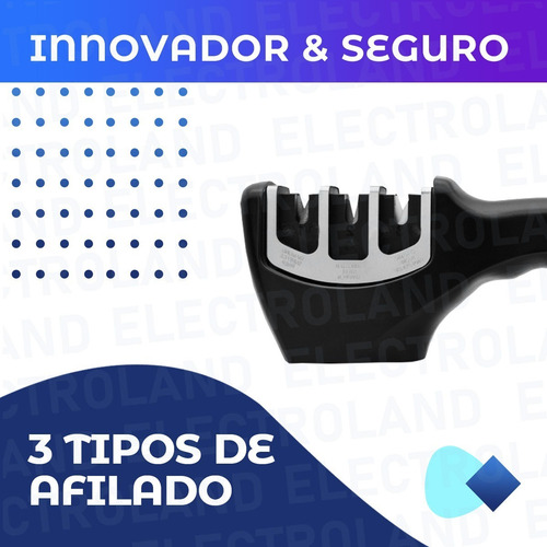 Imagen 3 de 10 de Afilador Manual Cuchillos Profesional 3 Tipos De Afilado