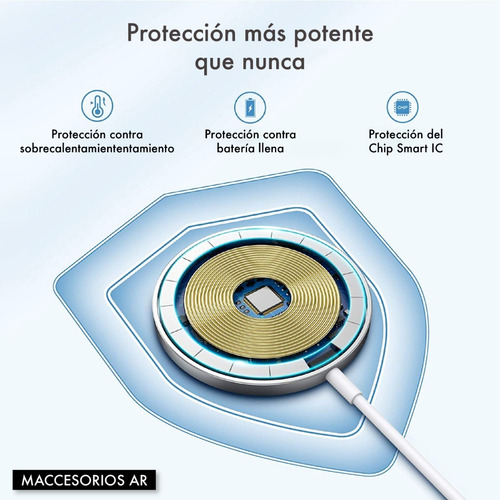 Imagen 8 de 10 de Cargador Inalámbrico Magsafe - Compatible iPhone - 15w