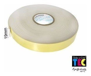 Imagem 2 de 2 de 10 Rolos Fita Banana De Espuma 19mm X 5,5m Toke E Crie