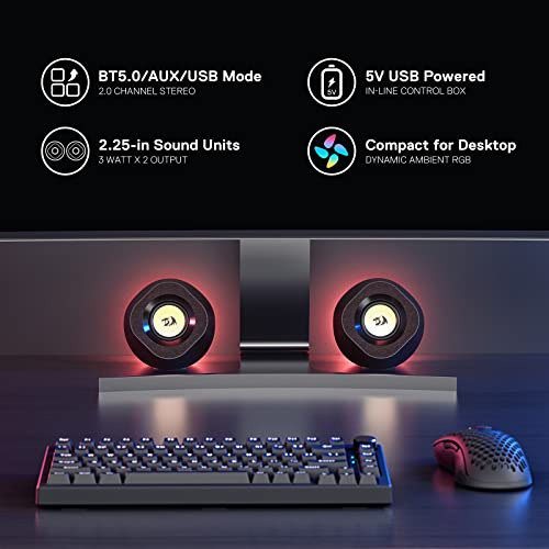 Altavoces De Escritorio Inalámbricos Rgb Gs590, Altavo...