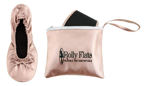 Zapatos De Ballet  Zapatos Planos Rolly, Oro Rosa, Mediano