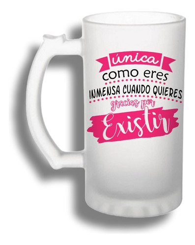 Tarro Cervecero Personalizado Para Mamá 1pz 473ml Mod.07-12