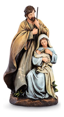 Napco Sentimental Goldtone Holy Family - Figura Decorativa D
