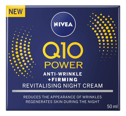 Nivea Q10 Plus Crema Facial Antiarrugas De Noche, 1.7 fl O.