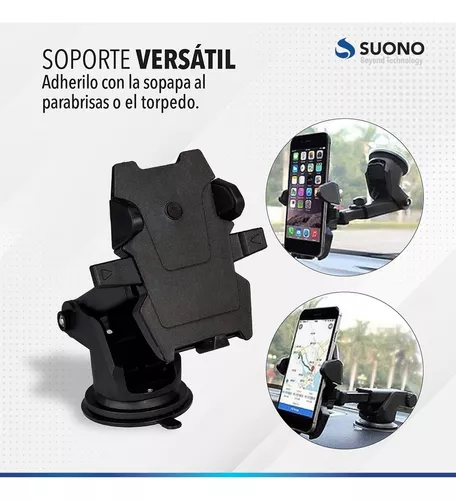 soporte para telefono movil coche universal y extensible 360