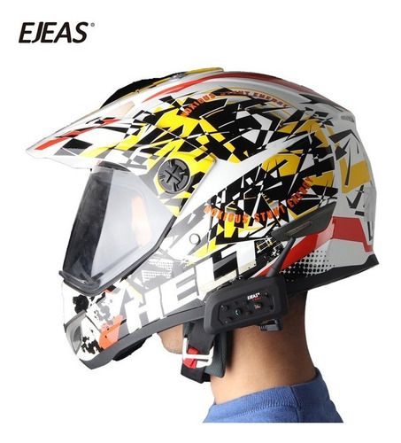 Imagen 2 de 10 de 2 Intercomunicadores Bluetooth Moto Ejeas V6 Pro - Nuevo
