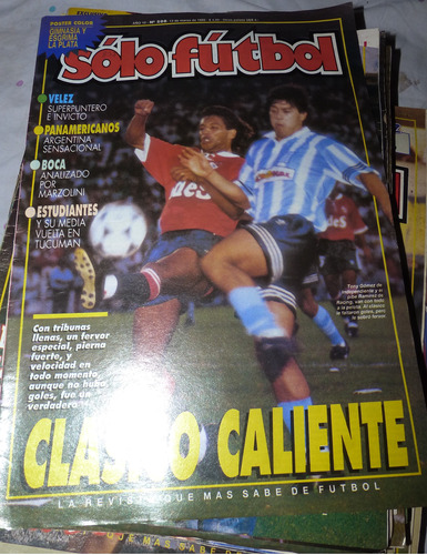 Revista Solo Futbol Clasico Caliente 1995