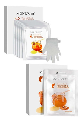 Pack 10 Mascarillas Hidratante Manos Miel/almendras Mondsub