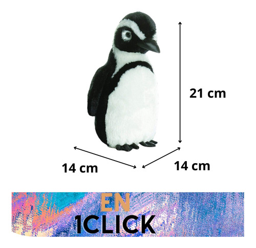 Peluche Aurora Mini Flopsie Pinguino Africano Pinguinito Ave Blanco