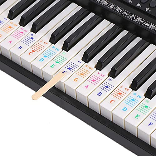 Pegatinas De Teclado De Piano Transparente Removibles Y...