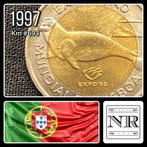 Portugal - 100 Escudos - Año 1997 - Km #693 - Lobo Marino
