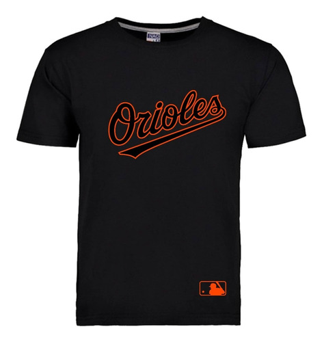 Playera Orioles Baltimore Béisbol Baseball Mlb Negro