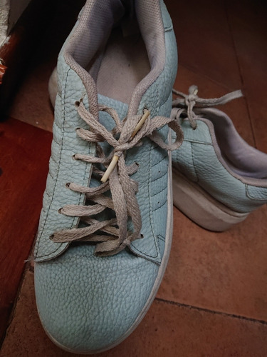 Zapatillas Con Plataforma Celeste Muy Comodas