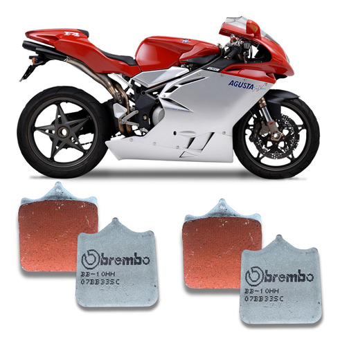 Pastilha Freio Brembo Dianteira Racing Mv Agusta F4 312r