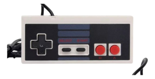 Controle de joystick para Mini NES Classic Edition de 1,8 metros, cor cinza claro