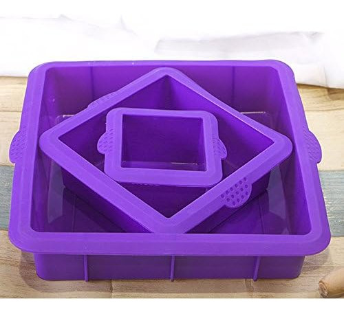 Juego De Moldes Cuadrados Para Pasteles, Moldes De Silicona