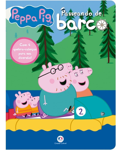 Peppa Pig - Passeando de barco: Com 4 quebra-cabeças para sua diversão!, de Cultural, Ciranda. Ciranda Cultural Editora E Distribuidora Ltda., capa mole em português, 2018