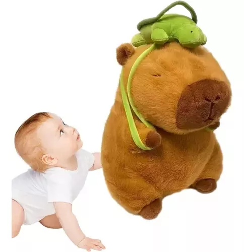 Compra online de 18-30cm capivara simulação de pelúcia capibara anime  brinquedo fofo animais de pelúcia boneca macia crianças presente de  aniversário enviando adesivo