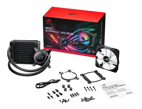 Imagen 3 de 4 de Watercooling Asus Rog Strix Lc 120 Rgb Aura Sync Lc120
