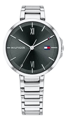 Reloj Tommy Hilfiger Malla Sumergible Dama Th1782204 Newmar Color de la malla Plateado Color del bisel Plateado Color del fondo Negro