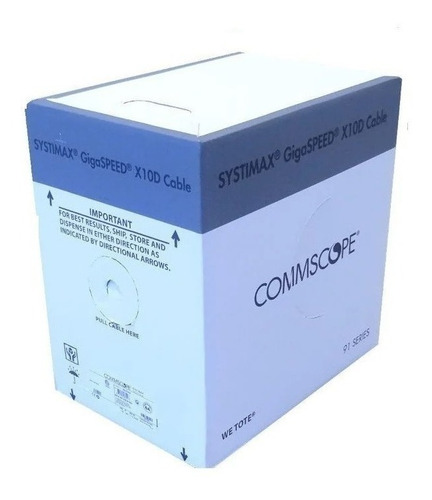 Cabo De Rede Cat6a 305m Cinza Systimax Commscope