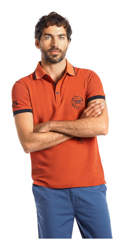 Polera Hombre Polo Wyoming Rojo Ferouch Ss 2022