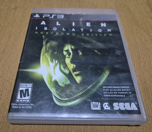 Juego De Ps3 Alien Isolation, Físico Y Usado (Usado)