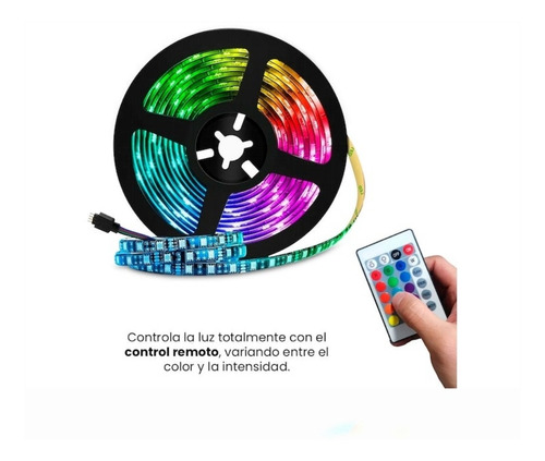Imagen 3 de 6 de Cinta Luz Led Strip 2835 Multicolor 5 Metros Decoración New
