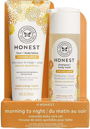 The Honest Company 2 Piezas Everyday Gentle Sweet Orange