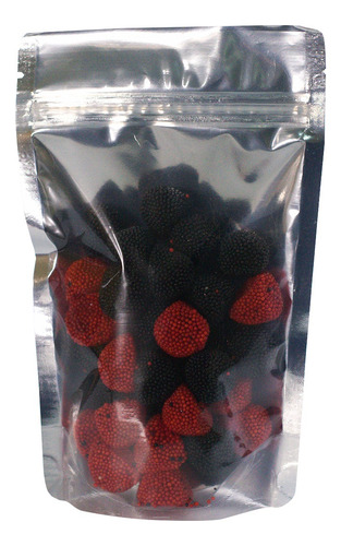 1000 Saquinhos Stand Up Pouch 12,5x19,5 Metalizado C/ Visor