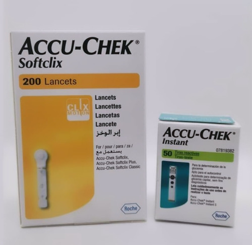 Pack Accuchek 50 Cintas Instant + 200 Lancetas Softclix!