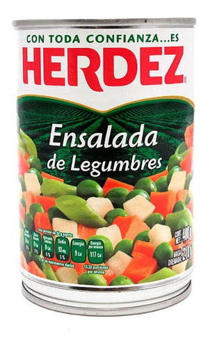 Herdez Ensalada De Legumbres Lata 400 Gr