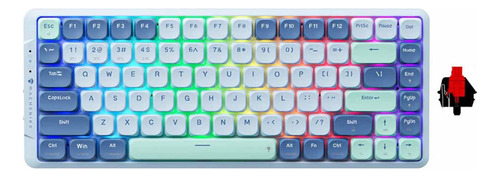 Teclado Gamer Machenike Air50 Switch Red Indigo Gray Blue