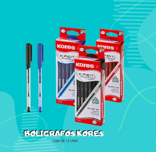 Bolígrafos Kores