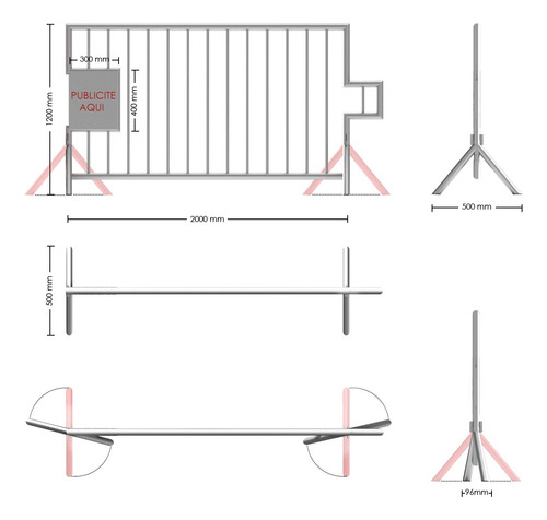 Vallas Metalicas Seguridad, Perim, Viales C/publicidad