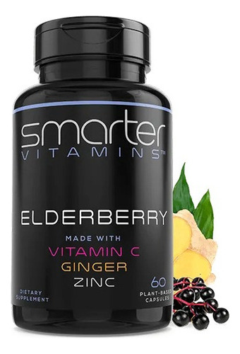 Elderberry Jengibre Zinc Vitamina C Sambucus Capsulas Eg S57 Sabor Nd