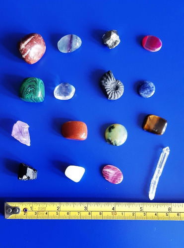 Set Coleccion De 16 Piedras Minerales Pequeñas